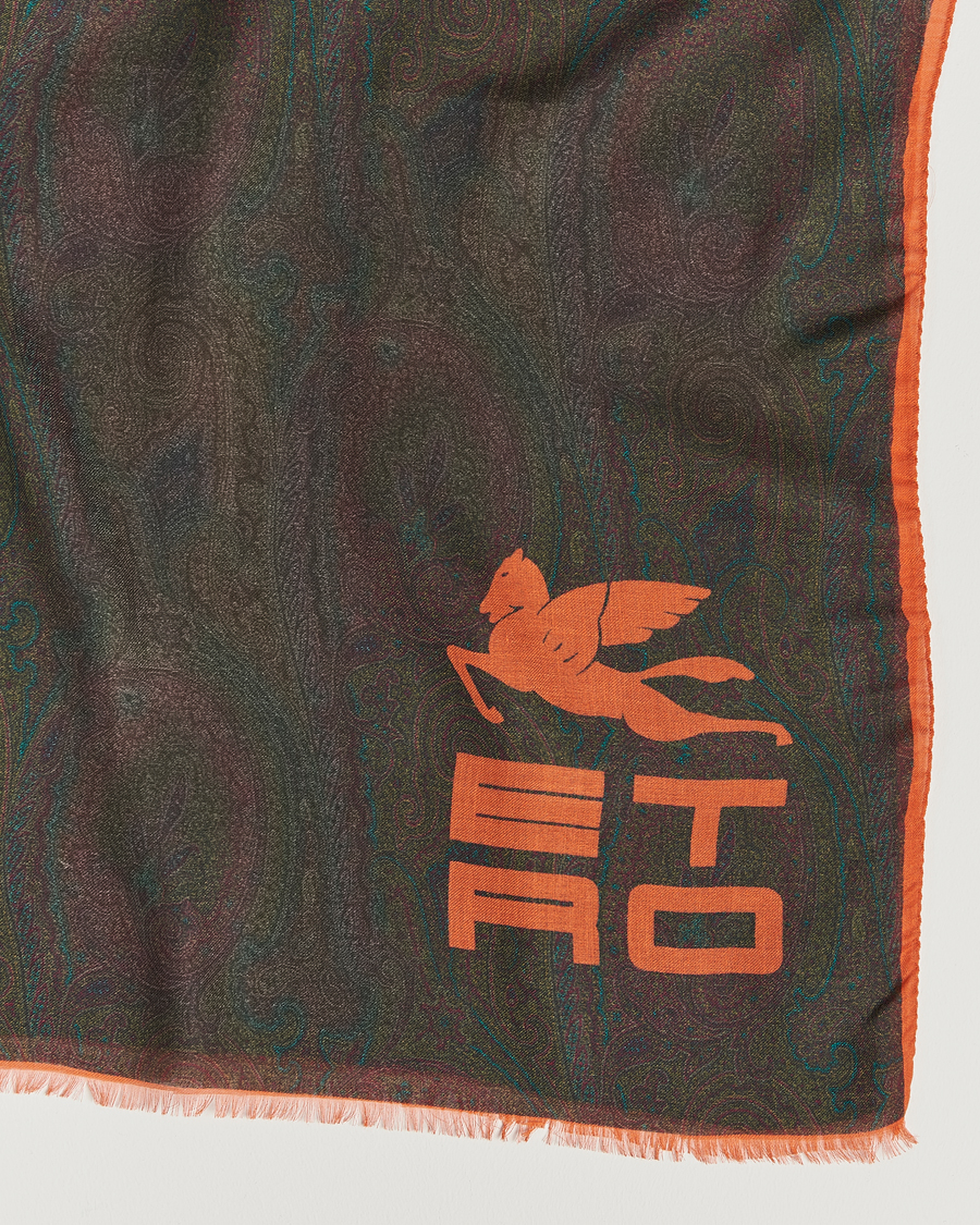 Herre | Etro Shaal Nur Cashmere Blend Paisley Scarf Dark Brown | Etro | Shaal Nur Cashmere Blend Paisley Scarf Dark Brown