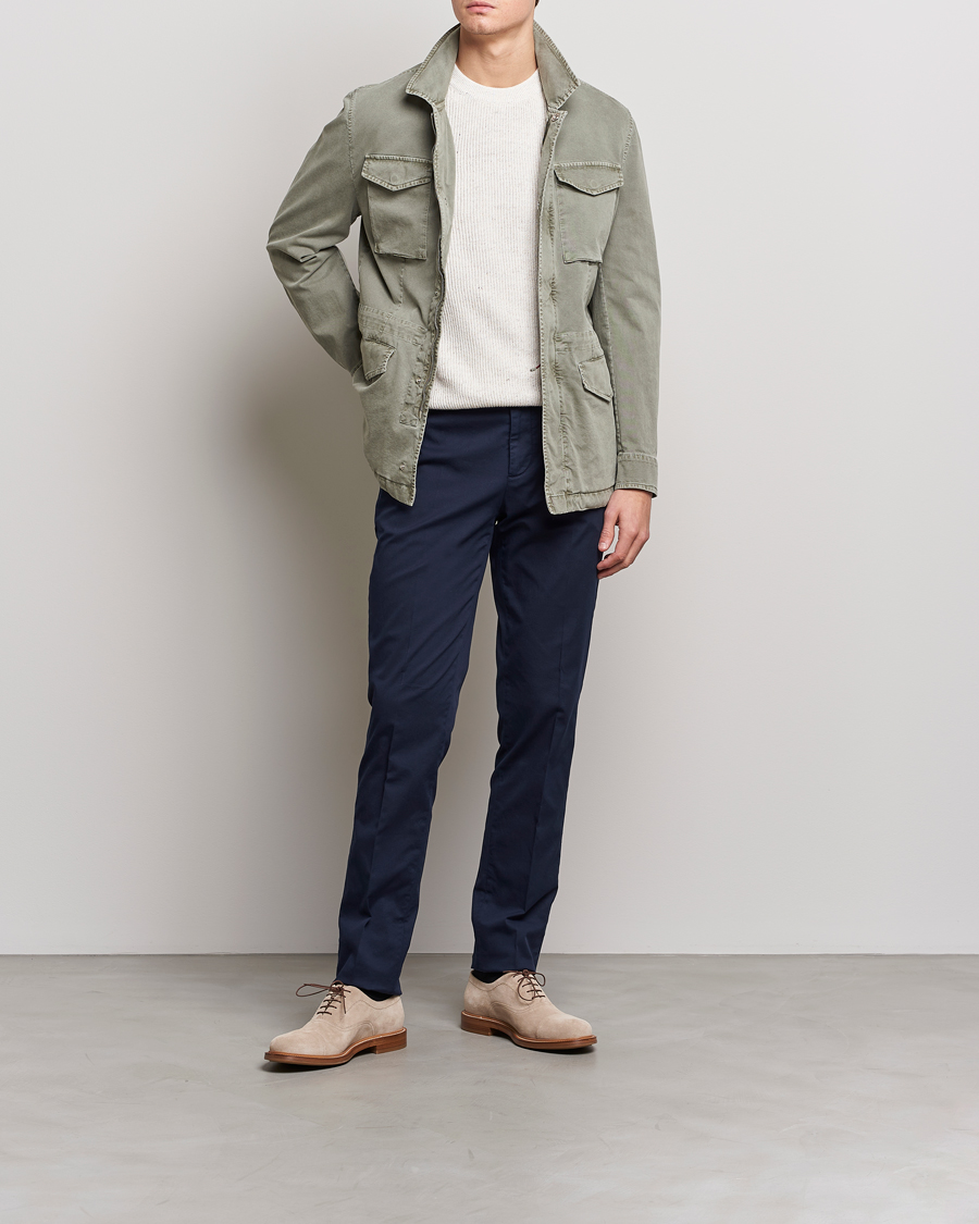 Herre | Jakker | Brunello Cucinelli | Cotton Field Jacket Olive