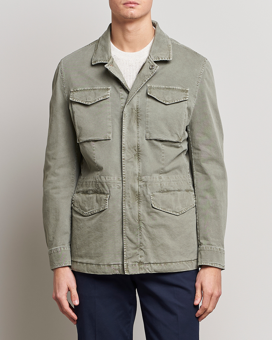 Herre | Field jackets | Brunello Cucinelli | Cotton Field Jacket Olive