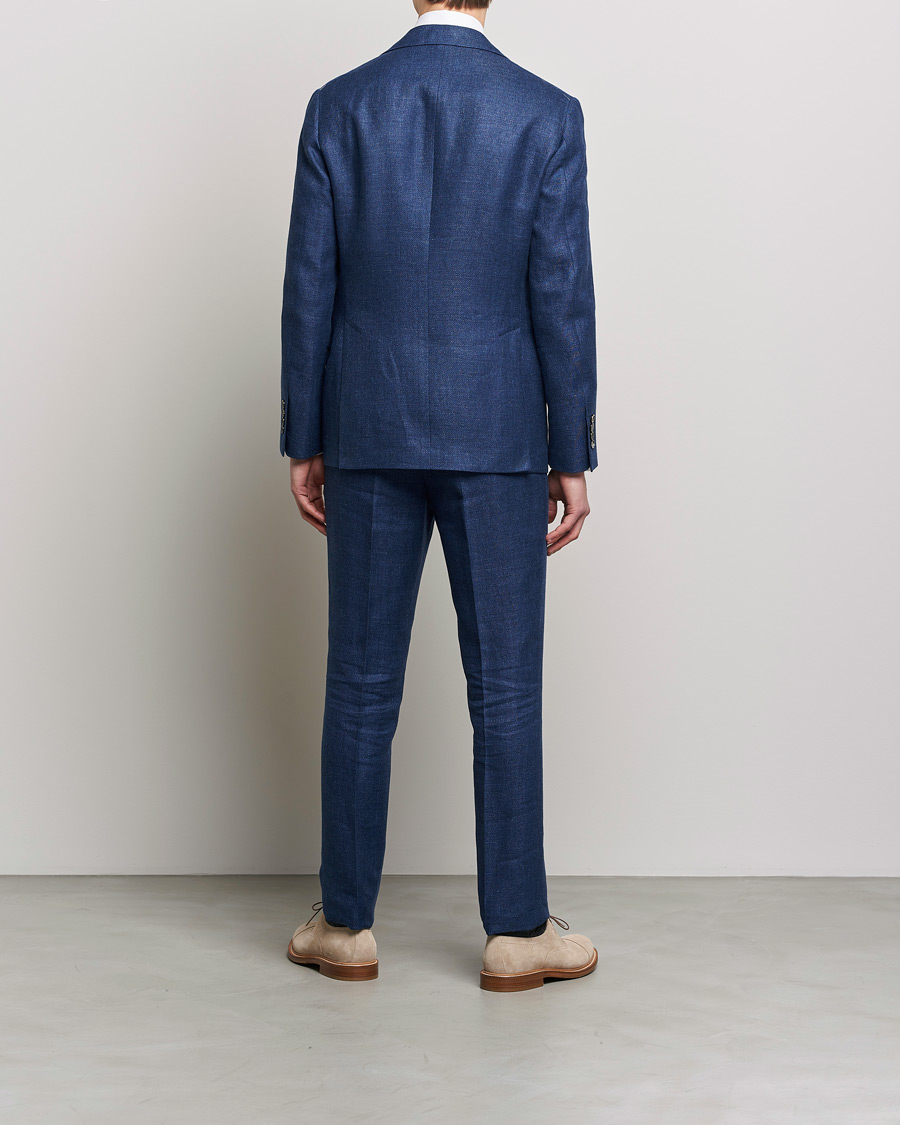 Herre | Jakkesæt | Brunello Cucinelli | Linen/Silk Suit Royal Blue