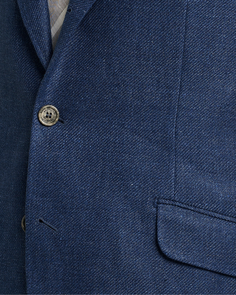 Herre | Jakkesæt | Brunello Cucinelli | Linen/Silk Suit Royal Blue