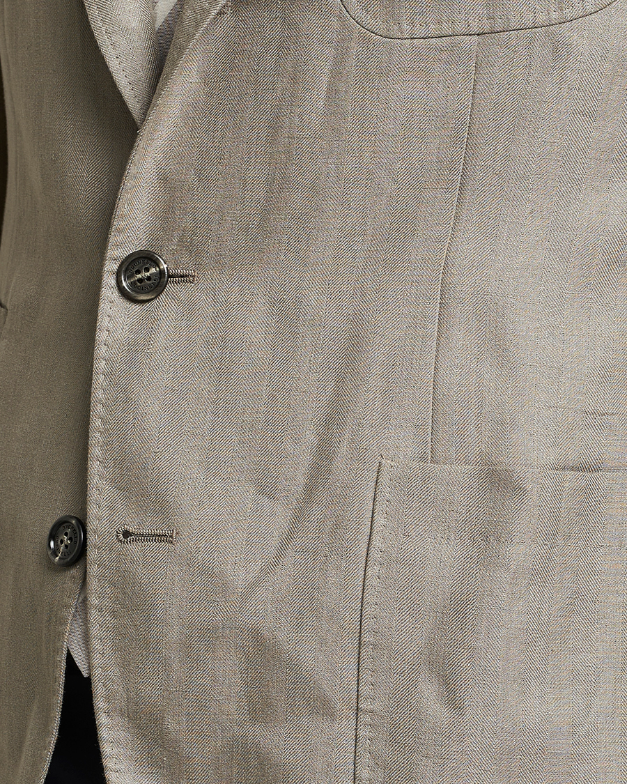 Herre | Blazere & jakker | Brunello Cucinelli | Linen Blazer Olive
