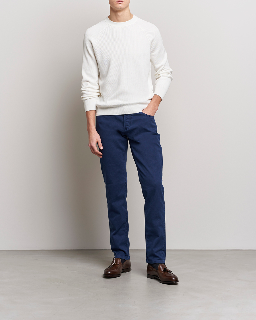 Herre | Trøjer | Brunello Cucinelli | Rib Stitch Crew Neck Sweater Panama