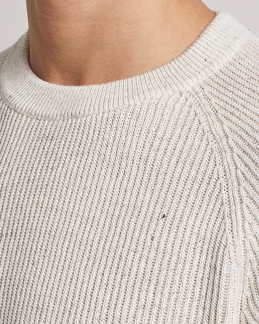 Herre | Trøjer | Brunello Cucinelli | Chine Rib Sweater Light Beige