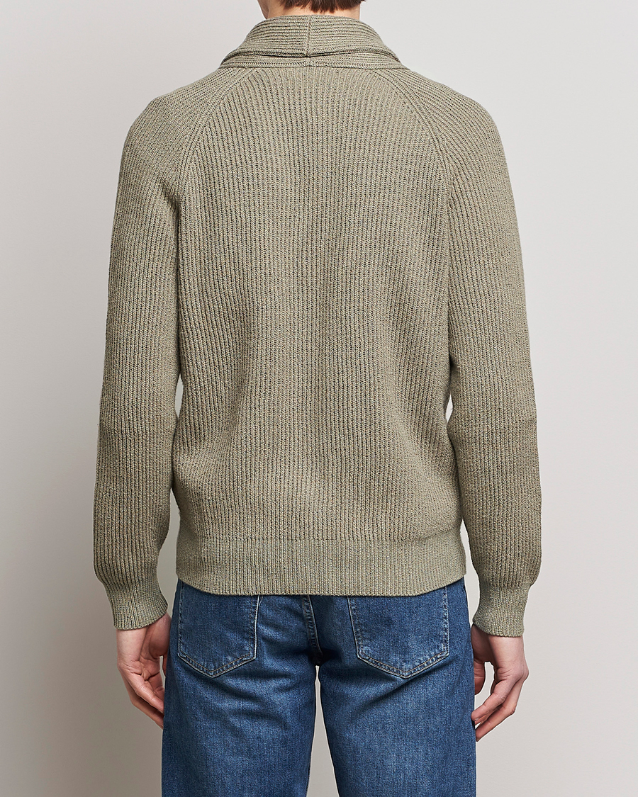 Herre | Trøjer | Brunello Cucinelli | Heavy Rib Cardigan Olive