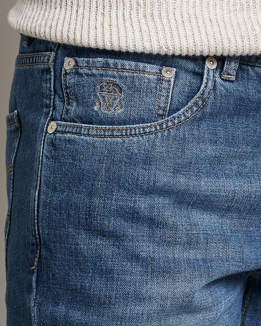 Herre | Jeans | Brunello Cucinelli | Slim Fit Jeans Dark Wash
