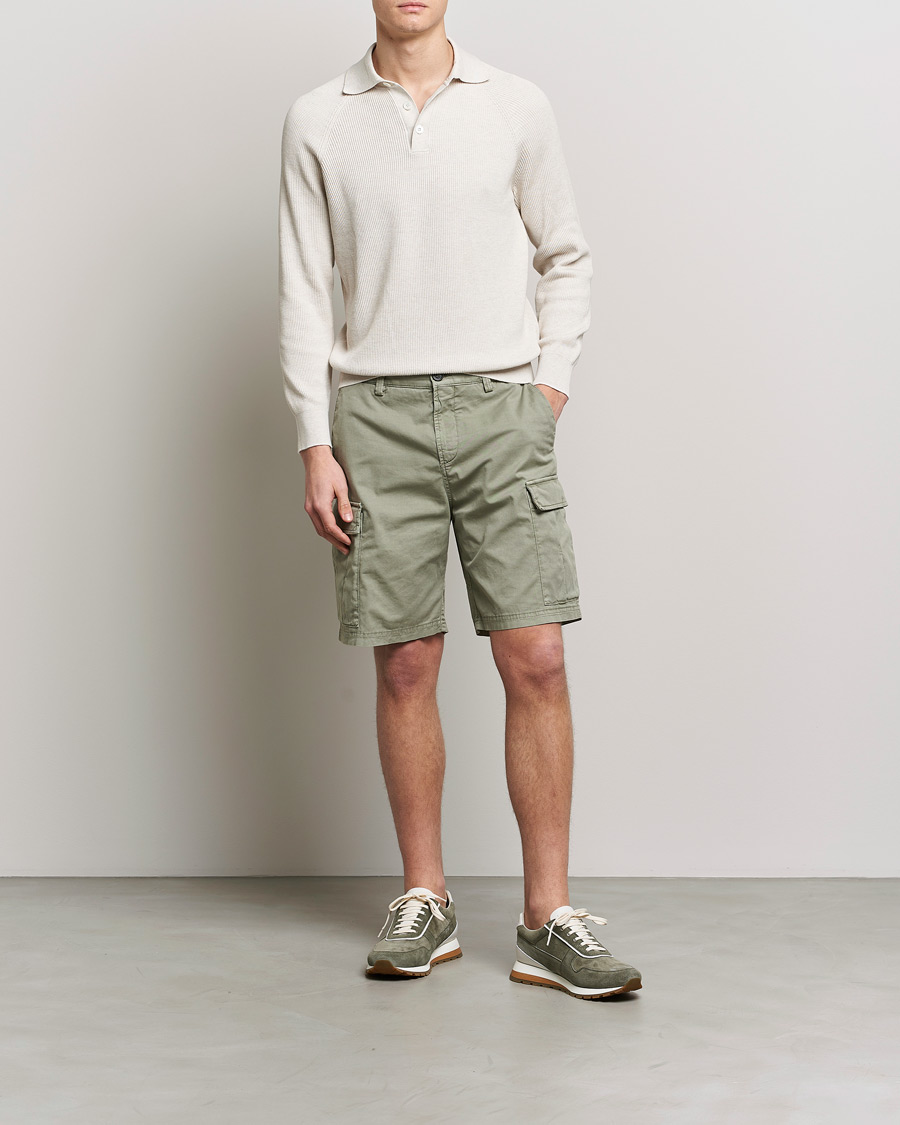 Herre | Shorts | Brunello Cucinelli | Cargo Shorts Sage Green