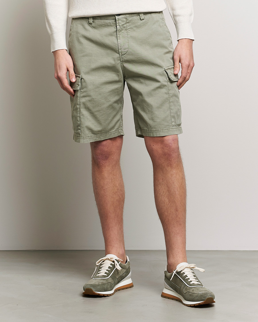 Herre | Shorts | Brunello Cucinelli | Cargo Shorts Sage Green