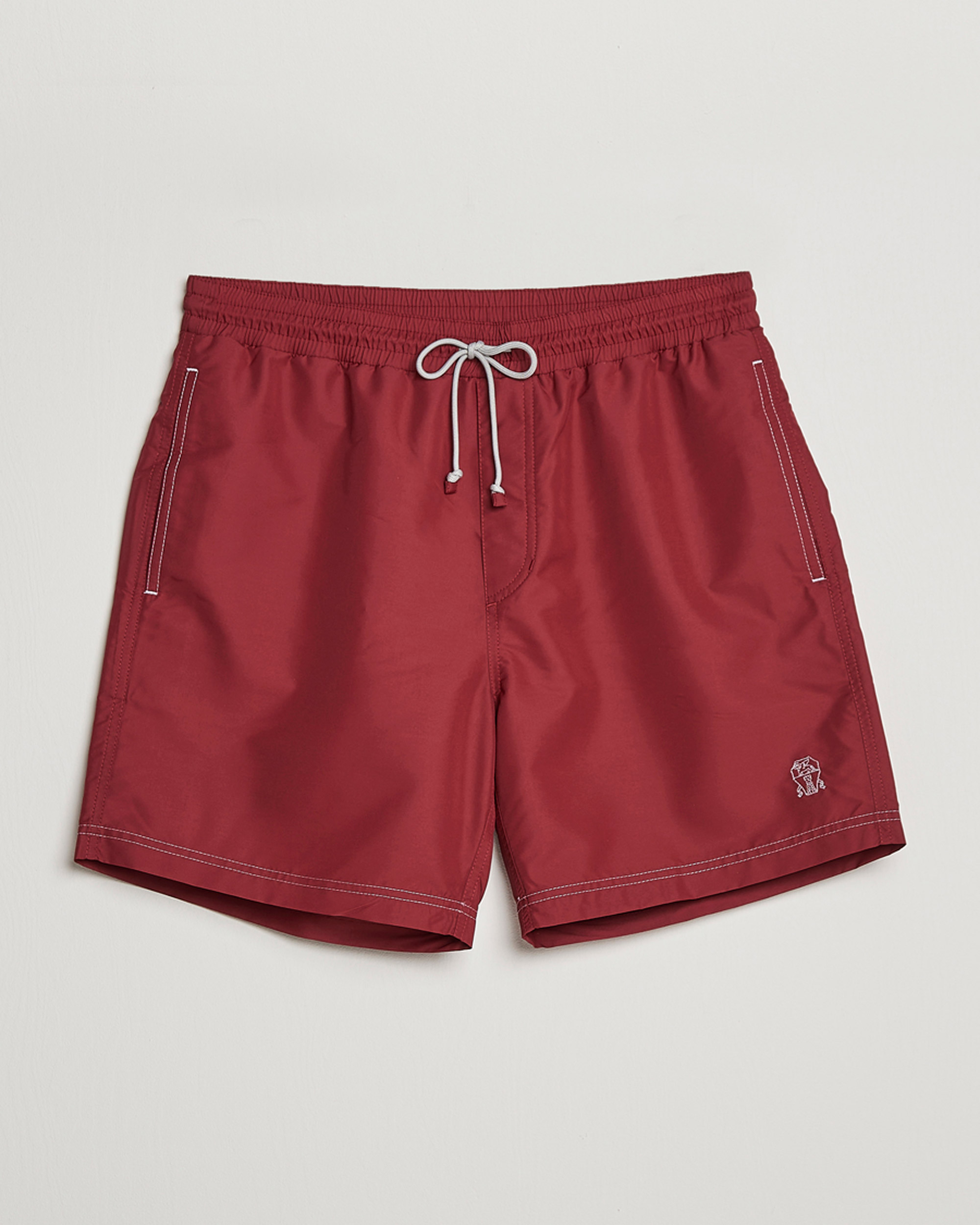 Herre | Badebukser | Brunello Cucinelli | Nylon Swim Trunks Burgundy