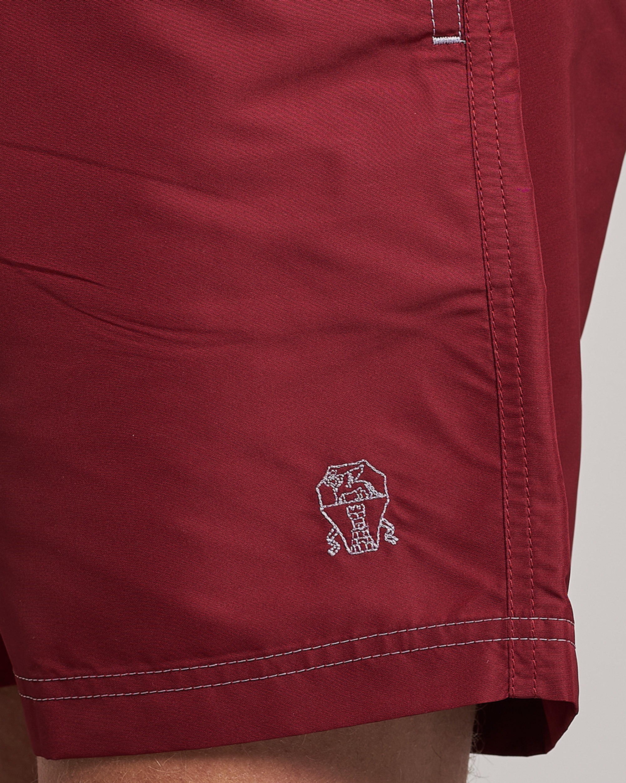 Herre | Badebukser | Brunello Cucinelli | Nylon Swim Trunks Burgundy