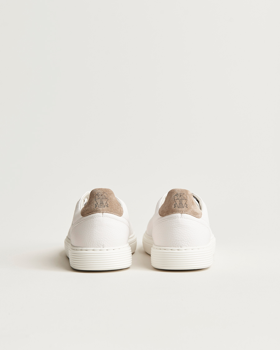 Herre | Brunello Cucinelli Classic Sneakers White Grain Calf | Brunello Cucinelli | Classic Sneakers White Grain Calf