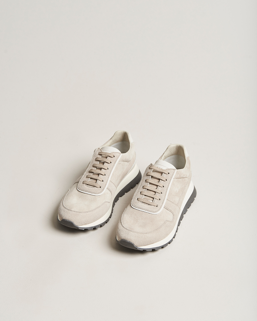 Herre | Brunello Cucinelli Perforated Running Sneakers Sand | Brunello Cucinelli | Perforated Running Sneakers Sand