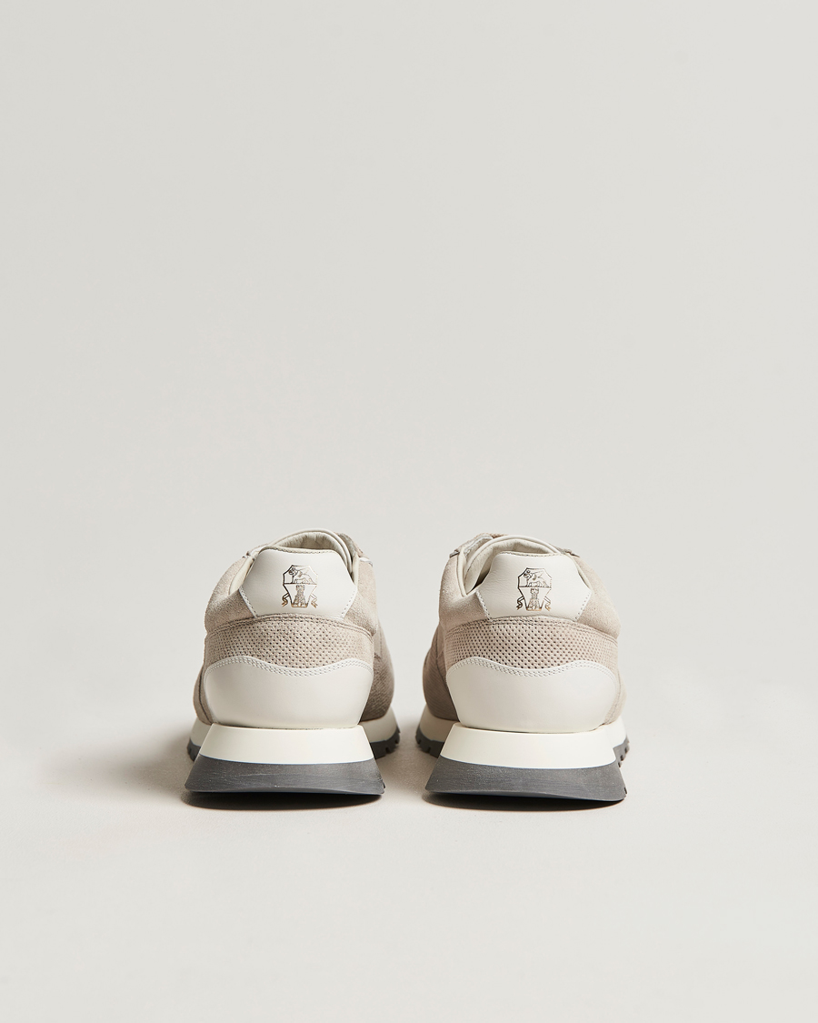 Herre | Brunello Cucinelli Perforated Running Sneakers Sand | Brunello Cucinelli | Perforated Running Sneakers Sand