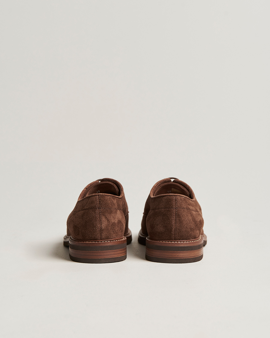 Herre | Brunello Cucinelli Plain Toe Derby Dark Brown Suede | Brunello Cucinelli | Plain Toe Derby Dark Brown Suede