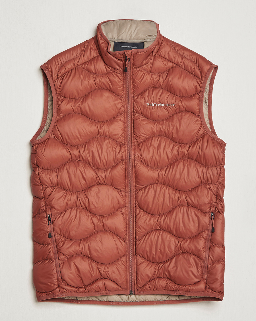 Herre | Veste | Peak Performance | Helium Down Vest Classic Clay