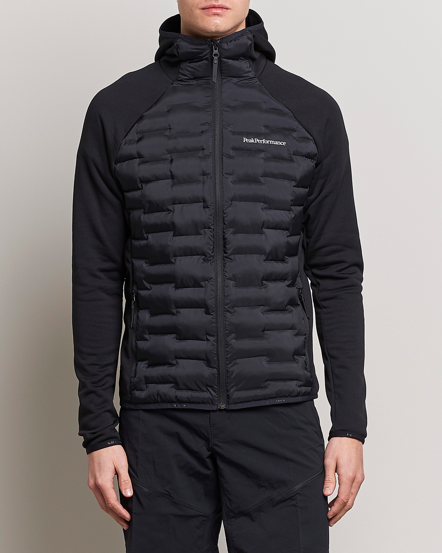 Herre | Hybridjakker | Peak Performance | Argon Hybrid Hooded Jacket Black