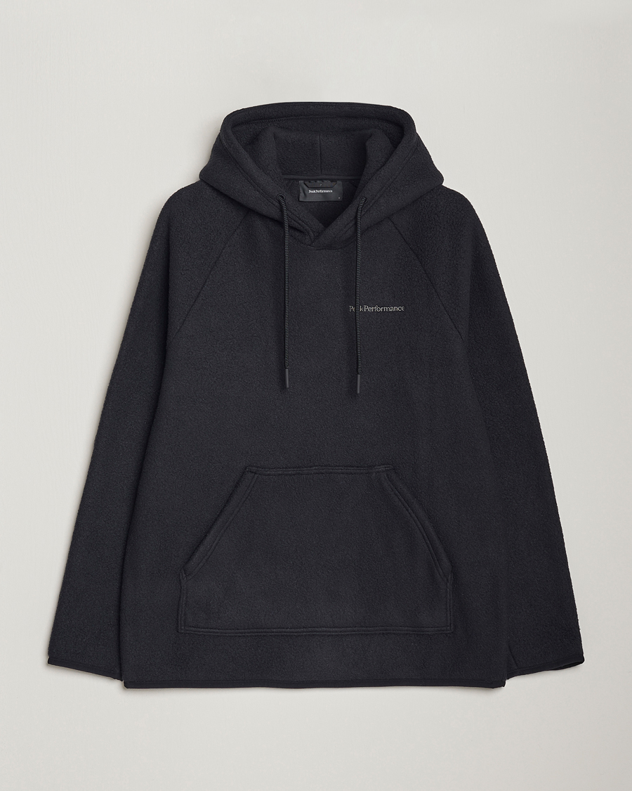 Herre | Trøjer | Peak Performance | Fleece Hood Black