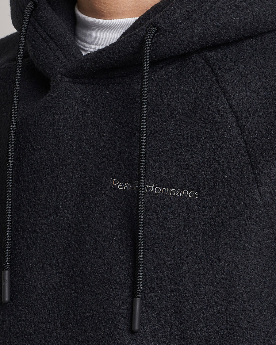 Herre | Trøjer | Peak Performance | Fleece Hood Black