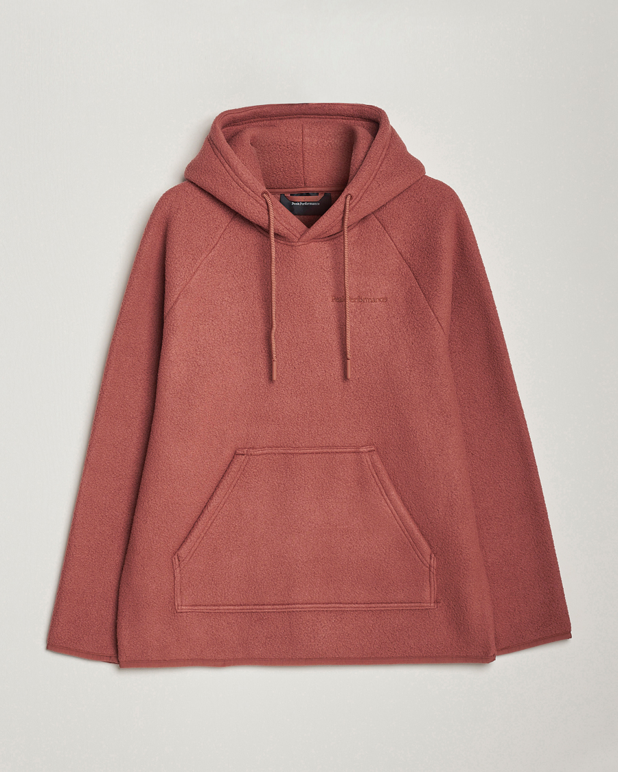 Herre | Trøjer | Peak Performance | Fleece Hood Classic Clay