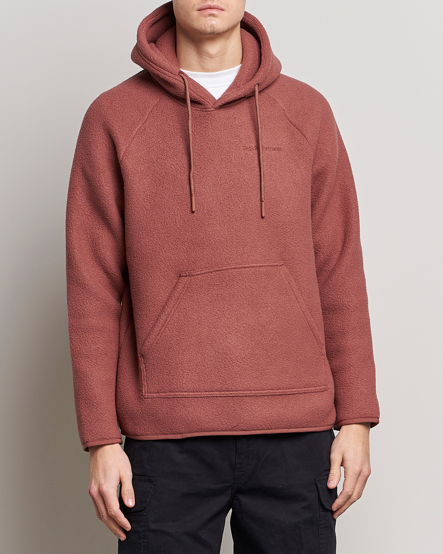 Herre | Trøjer | Peak Performance | Fleece Hood Classic Clay