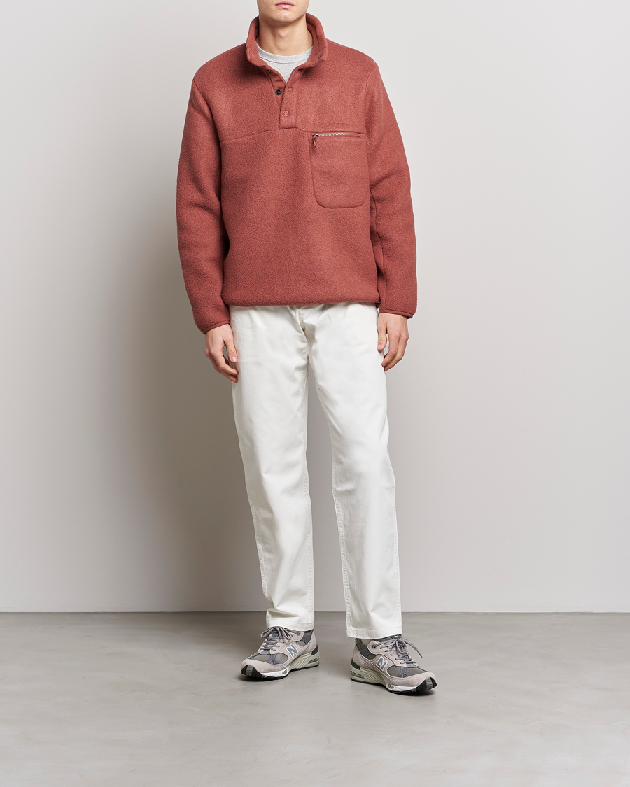 Herre | Trøjer | Peak Performance | Fleece Snap Sweater Classic Clay