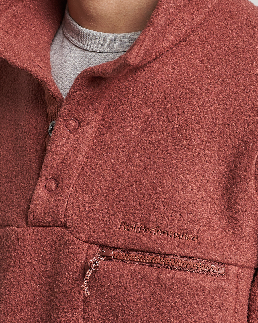 Herre | Trøjer | Peak Performance | Fleece Snap Sweater Classic Clay