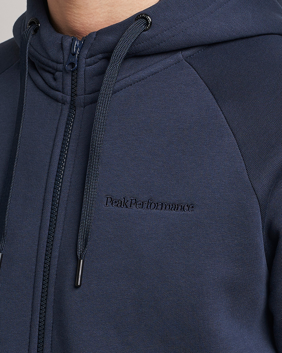Herre | Trøjer | Peak Performance | Original Logo Full Zip Hoodie Blue Shadow