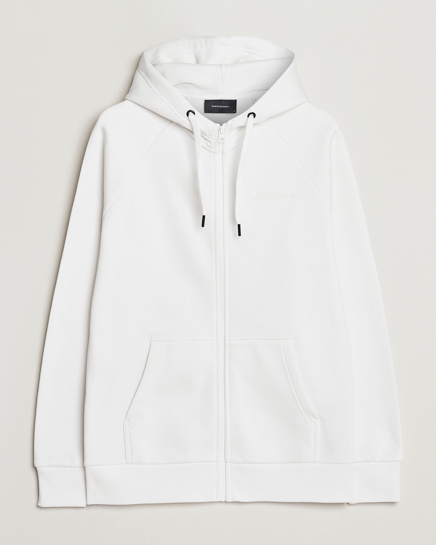 Herre | Trøjer | Peak Performance | Original Small Logo Full Zip Off White
