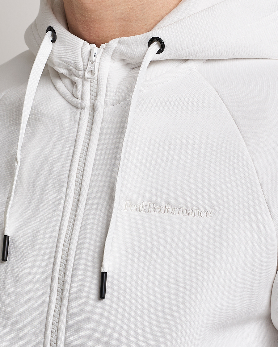 Herre | Trøjer | Peak Performance | Original Small Logo Full Zip Off White