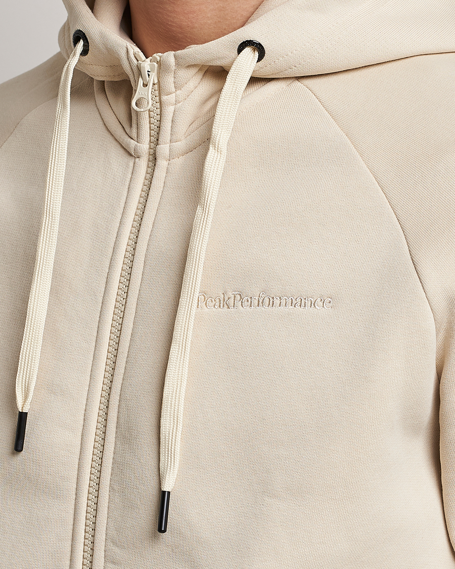 Herre | Trøjer | Peak Performance | Original Small Logo Full Zip Sand Fog