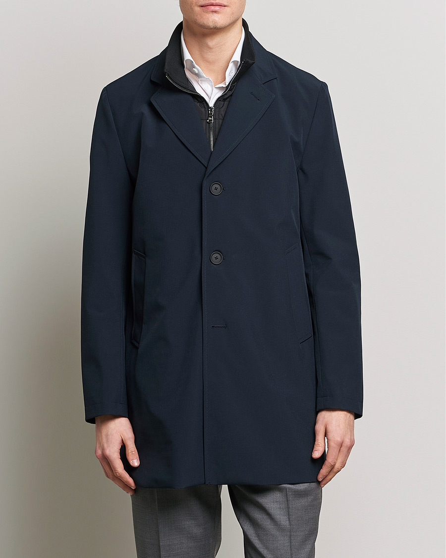 Herre | Formelle jakker | Oscar Jacobson | Dalton Nylon Liner Coat Navy