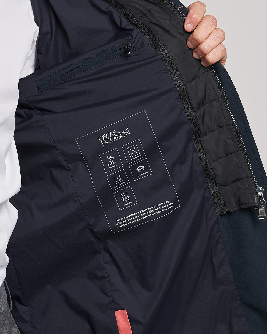 Herre | Jakker | Oscar Jacobson | Dalton Nylon Liner Coat Navy