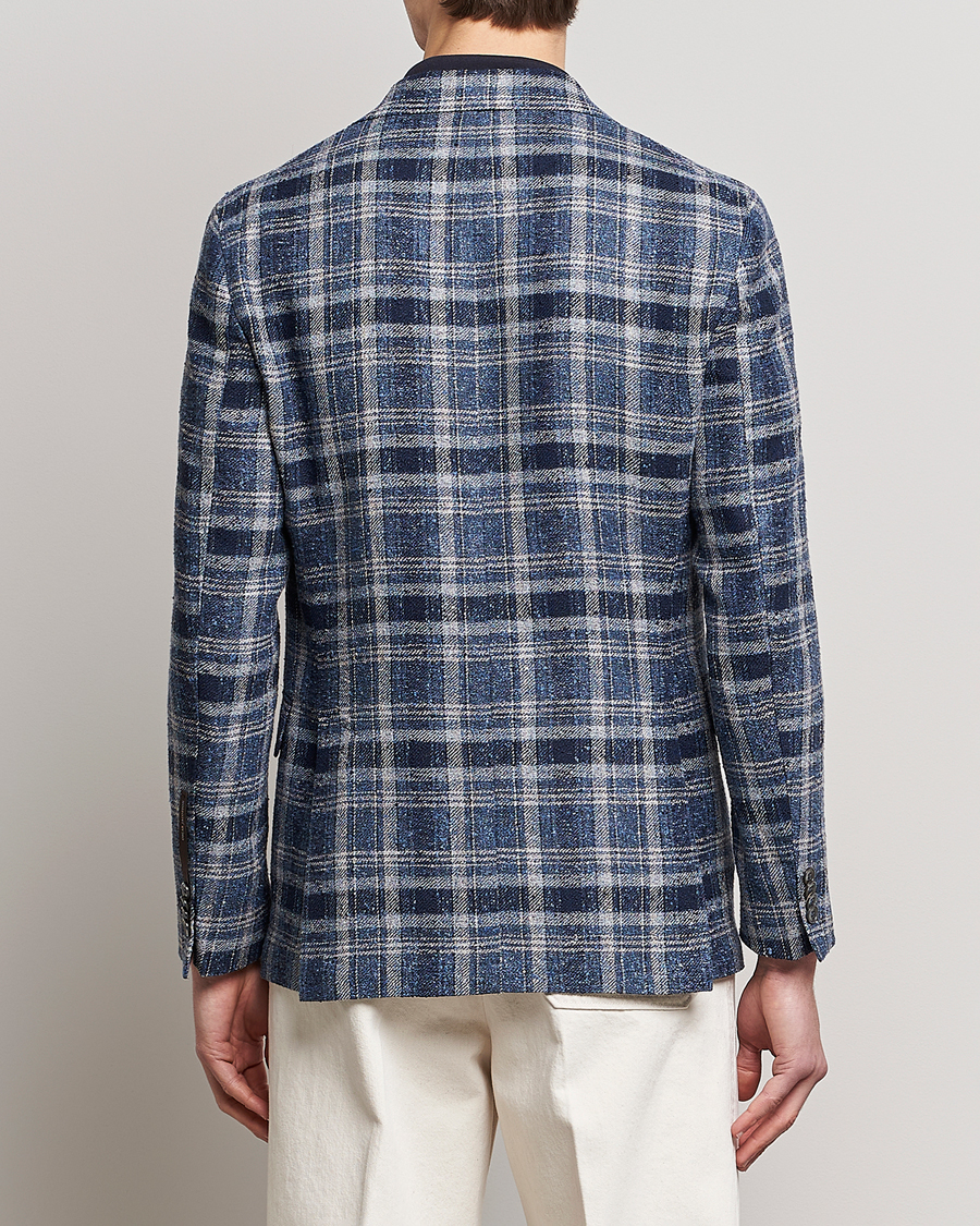 Herre | Blazere & jakker | Oscar Jacobson | Ferry Soft Checked Linen Blazer Blue