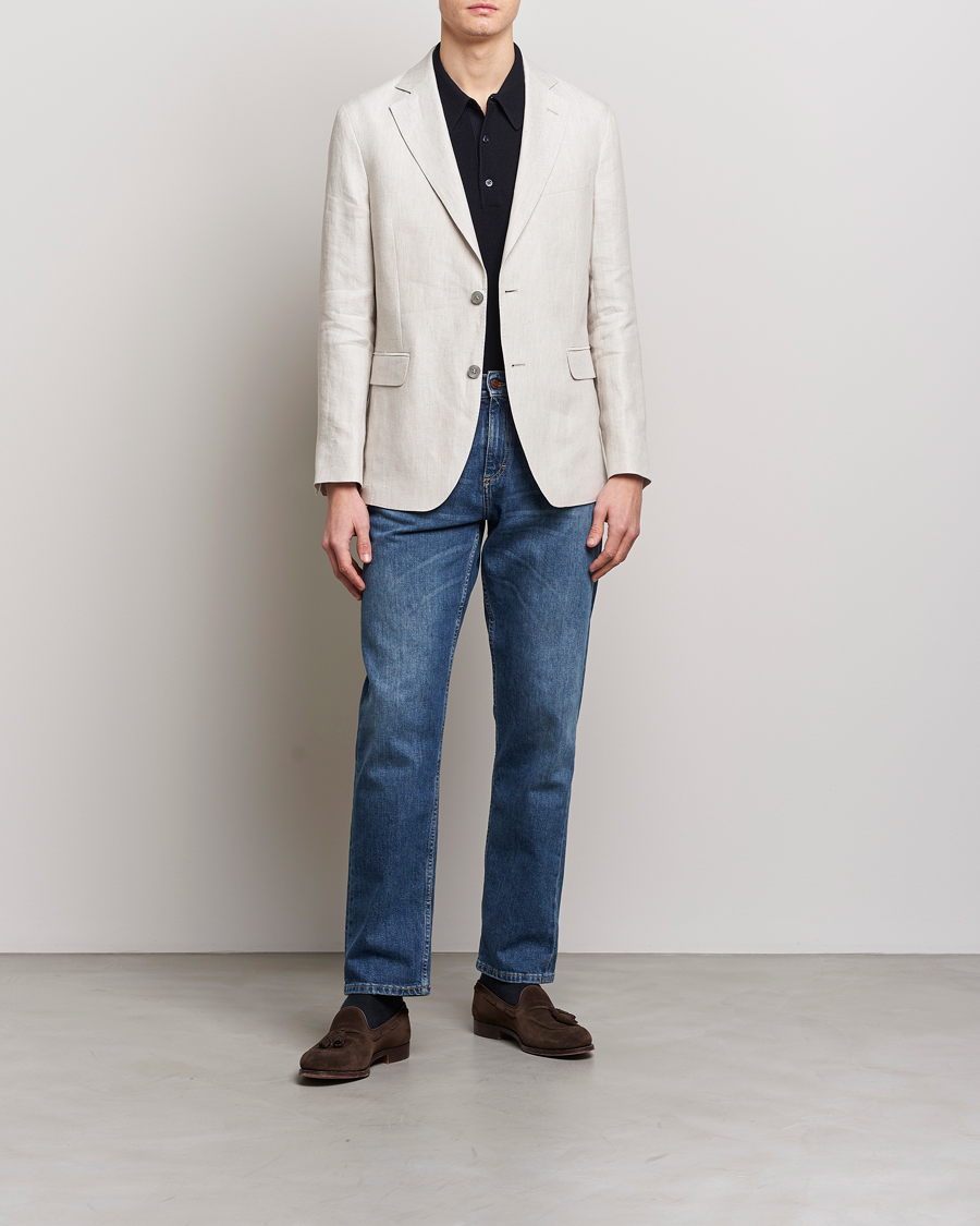 Herre | Blazere & jakker | Oscar Jacobson | Ferry Soft Linen Blazer Off White