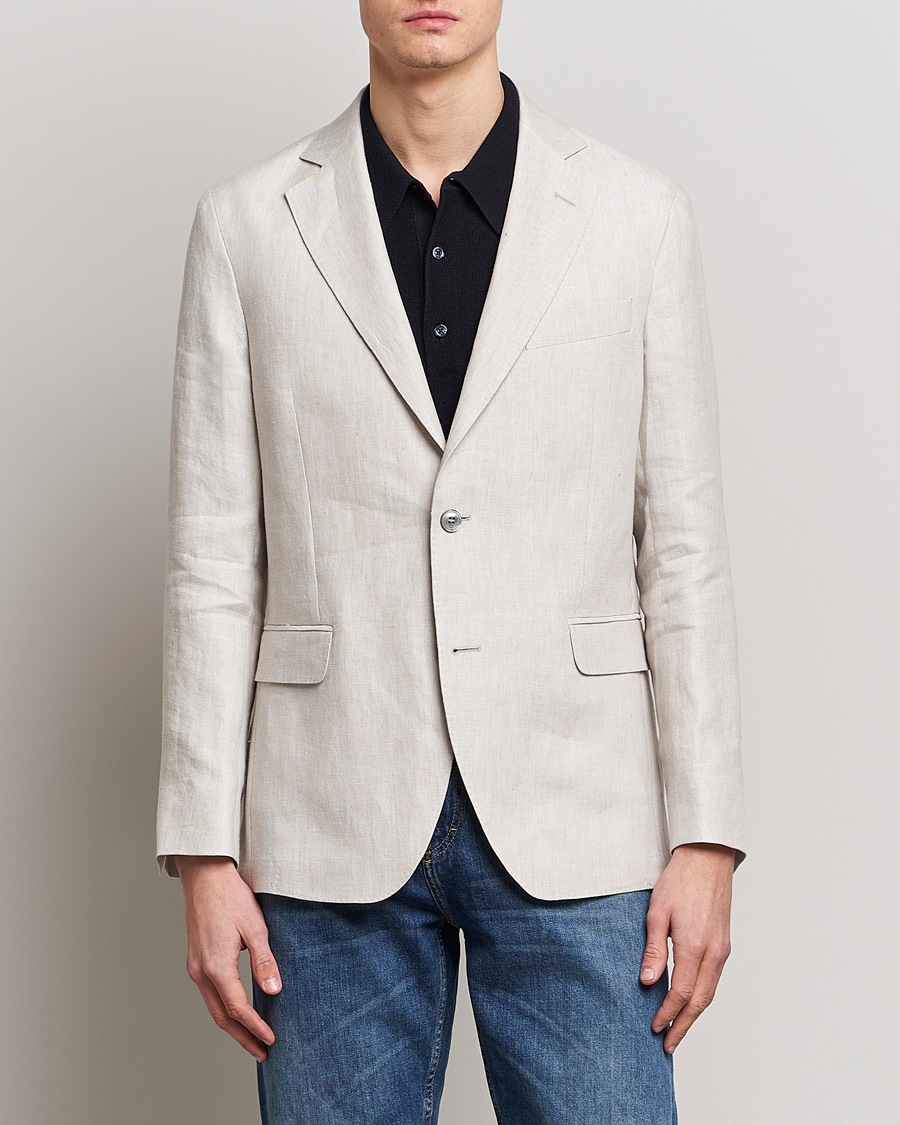 Herre | Blazere & jakker | Oscar Jacobson | Ferry Soft Linen Blazer Off White