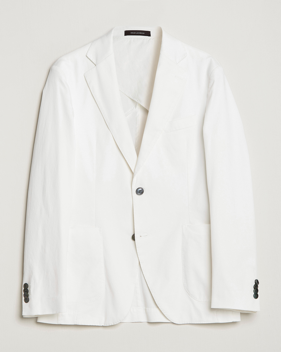 Herre | Blazere & jakker | Oscar Jacobson | Egel Cotton Blazer White