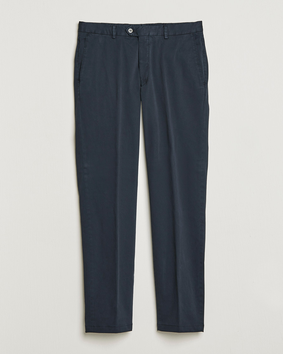 Herre |  | Oscar Jacobson | Denz Casual Cotton Trousers Navy