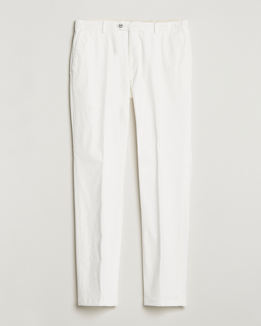 Herre |  | Oscar Jacobson | Denz Casual Cotton Trousers White