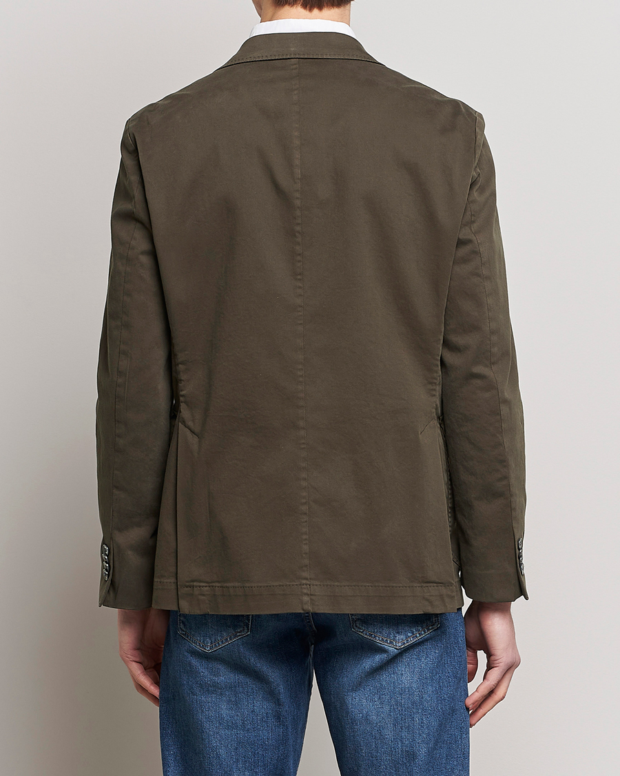Herre | Blazere & jakker | Oscar Jacobson | Friso Cotton Safari Blazer Dark Green