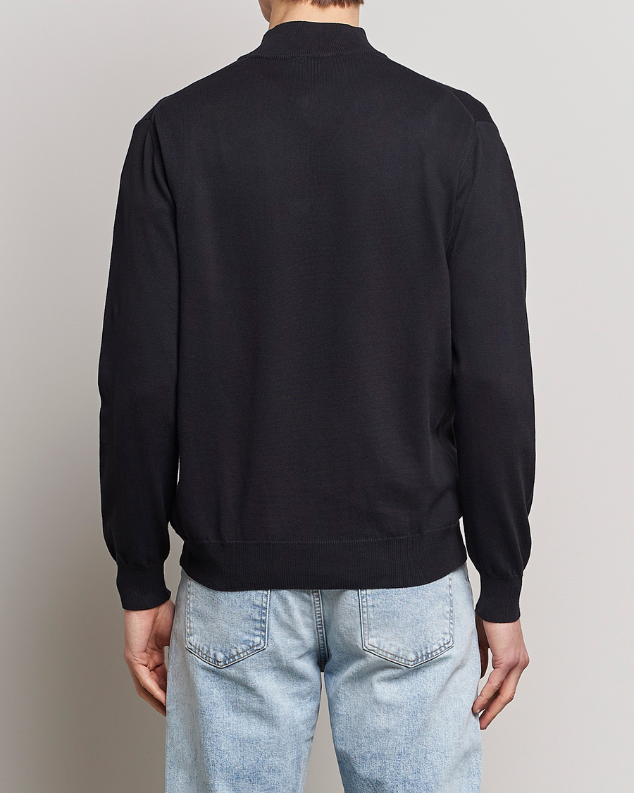 Herre | Trøjer | Oscar Jacobson | Pat Cotton Half Zip Navy