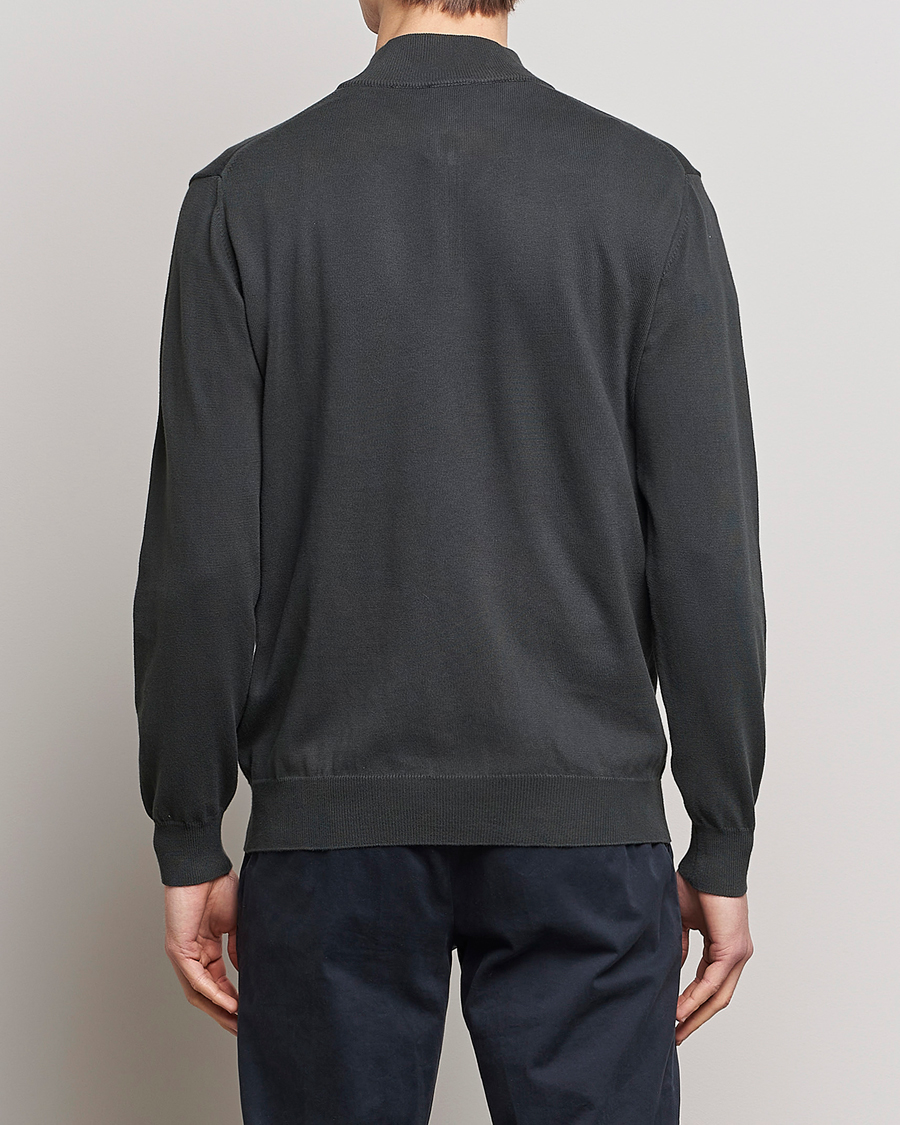 Herre | Trøjer | Oscar Jacobson | Pat Cotton Half Zip Green