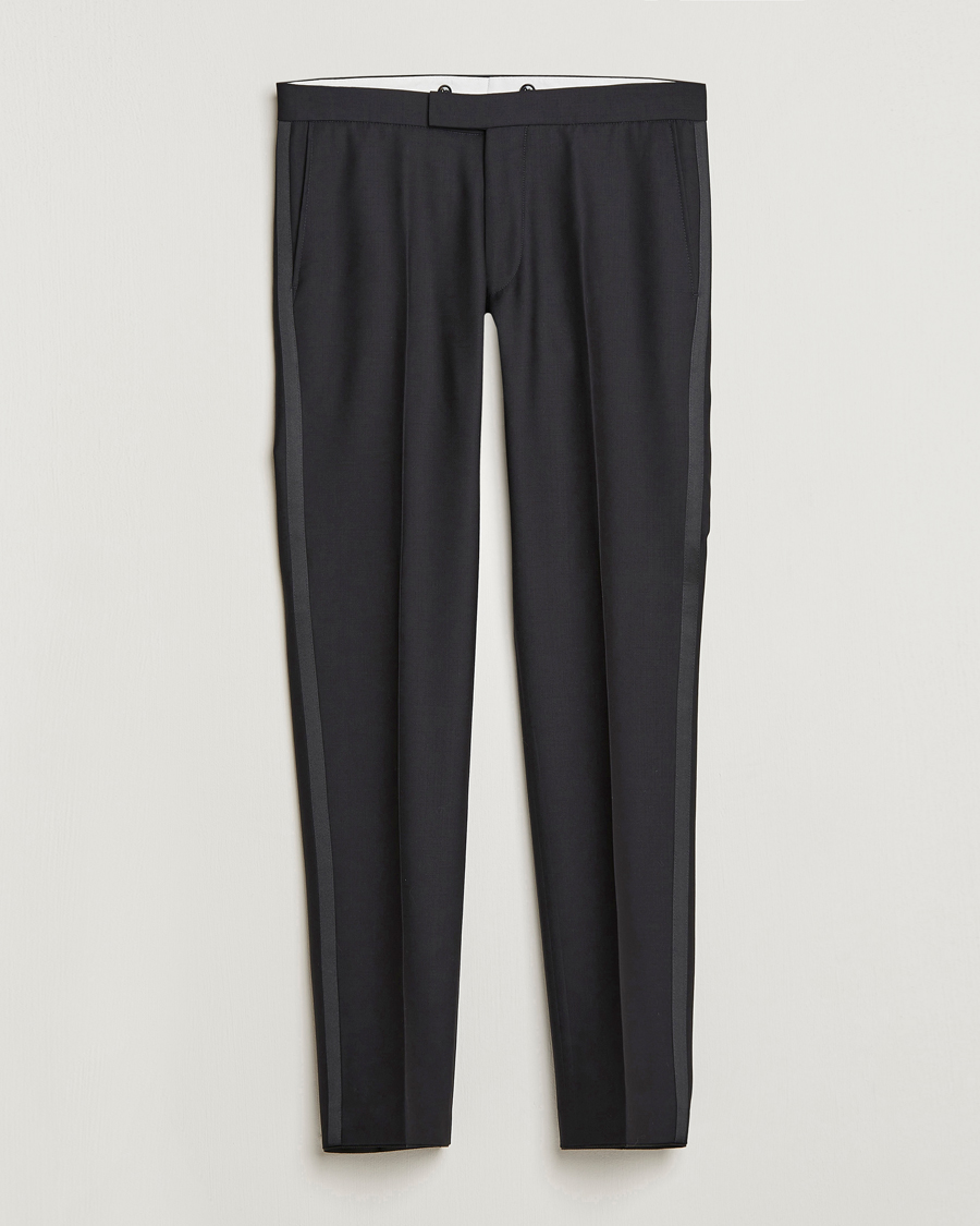 Herre | Bukser | Oscar Jacobson | Denz Tuxedo Trousers Black