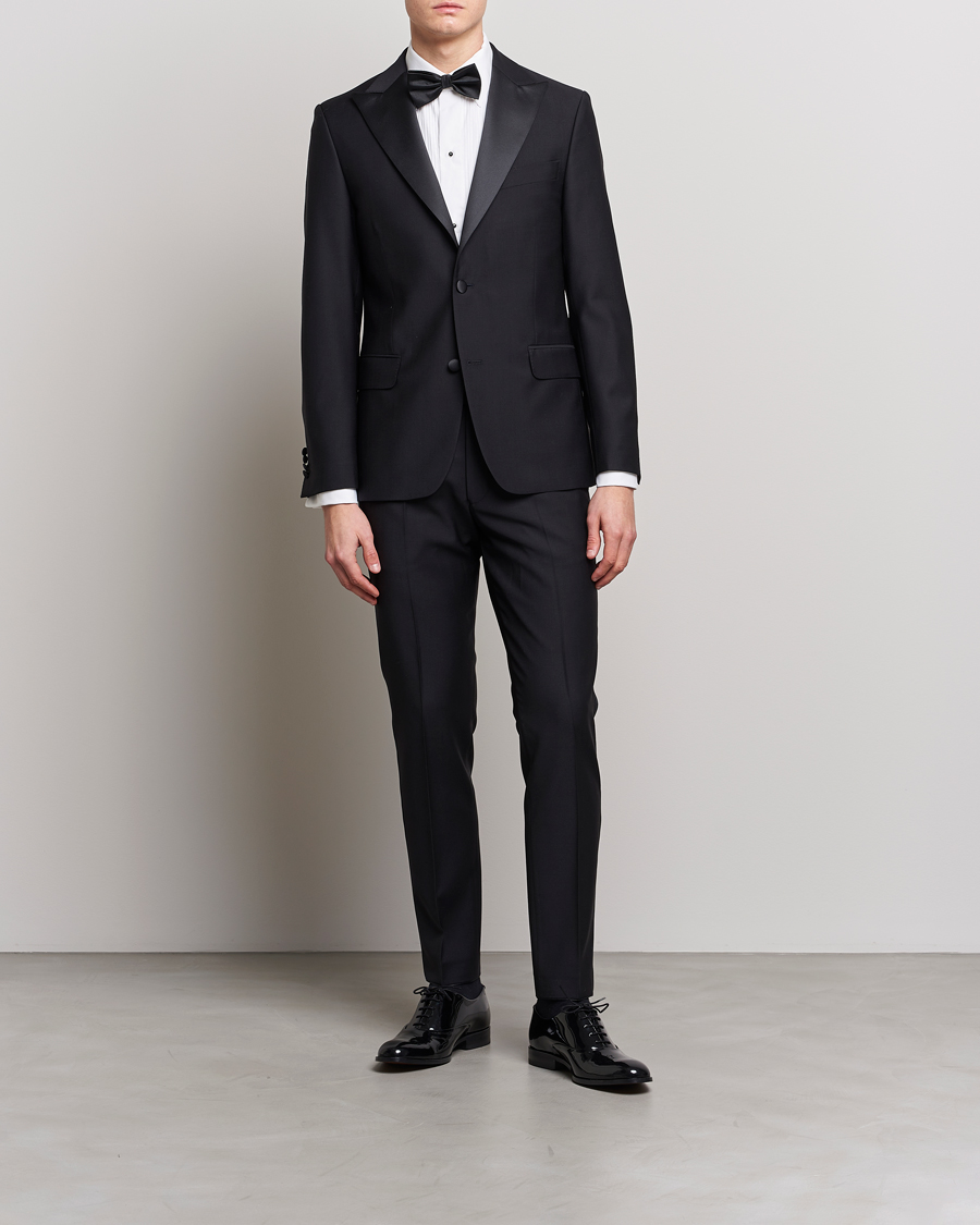 Herre | Bukser | Oscar Jacobson | Denz Tuxedo Trousers Black