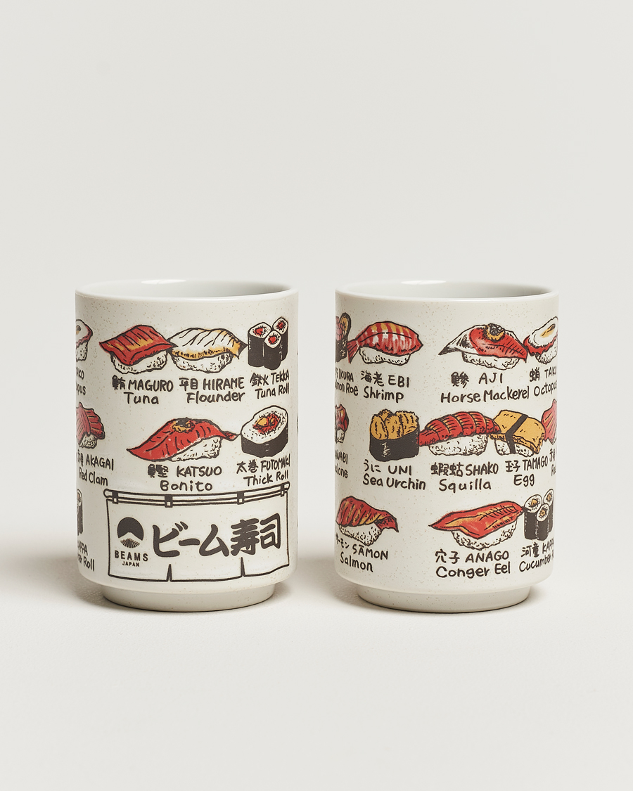 Herre | Beams Japan Ceramic Sushi Cup Set White | Beams Japan | Ceramic Sushi Cup Set White