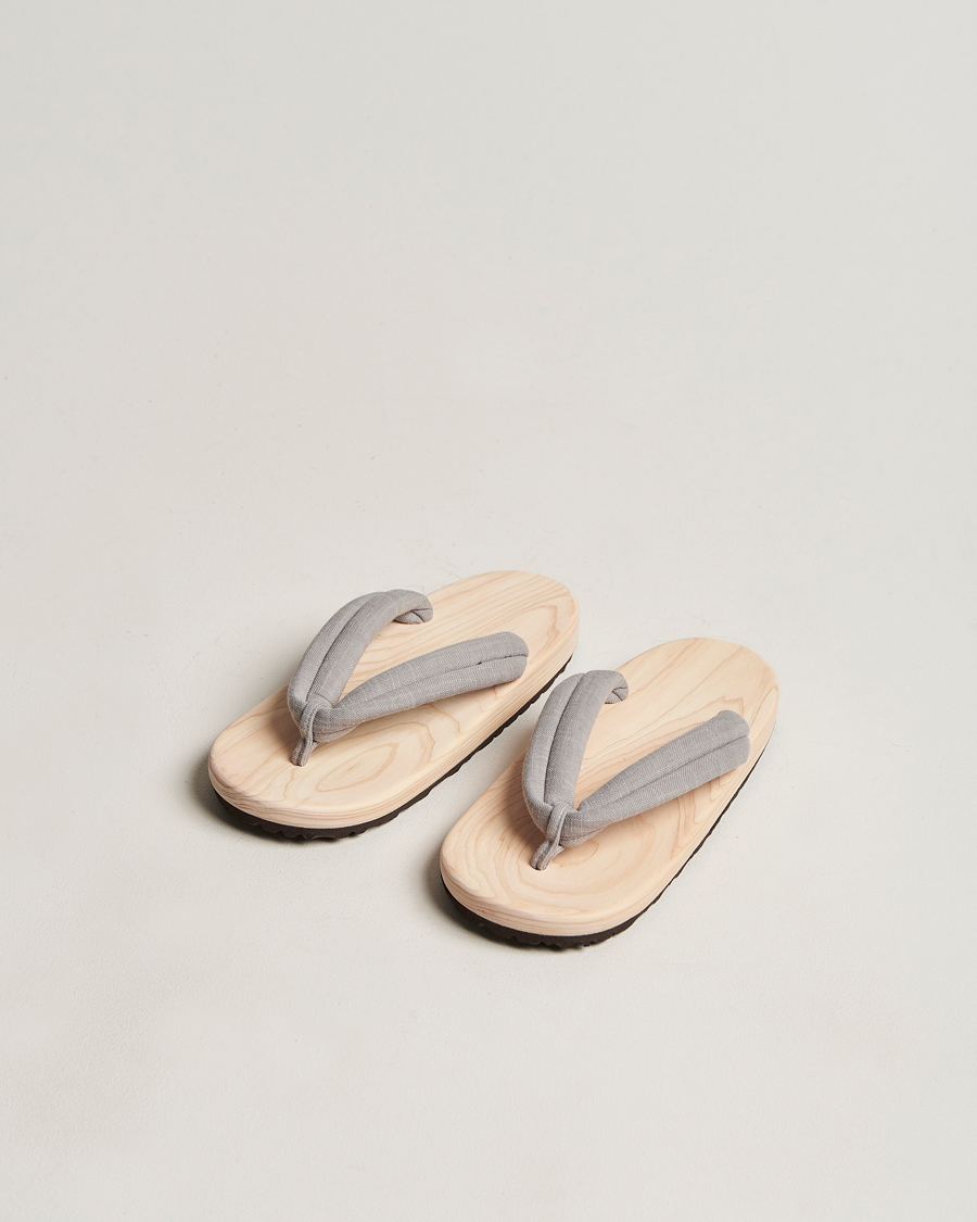 Herre | Beams Japan Wooden Geta Sandals Light Grey | Beams Japan | Wooden Geta Sandals Light Grey
