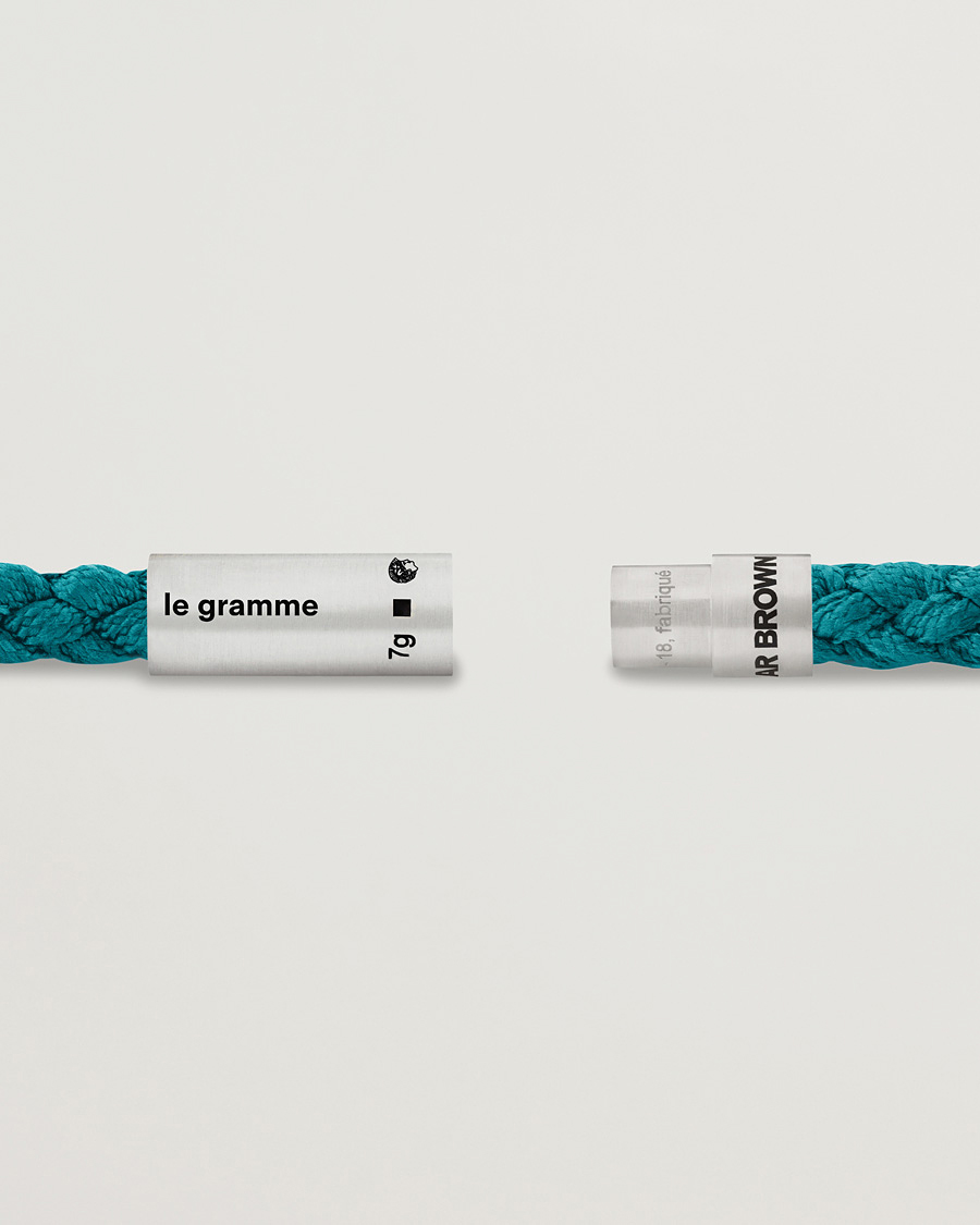 Herre | LE GRAMME x Orlebar Brown Nato Bracelet Navy/Teal | LE GRAMME | x Orlebar Brown Nato Bracelet Navy/Teal