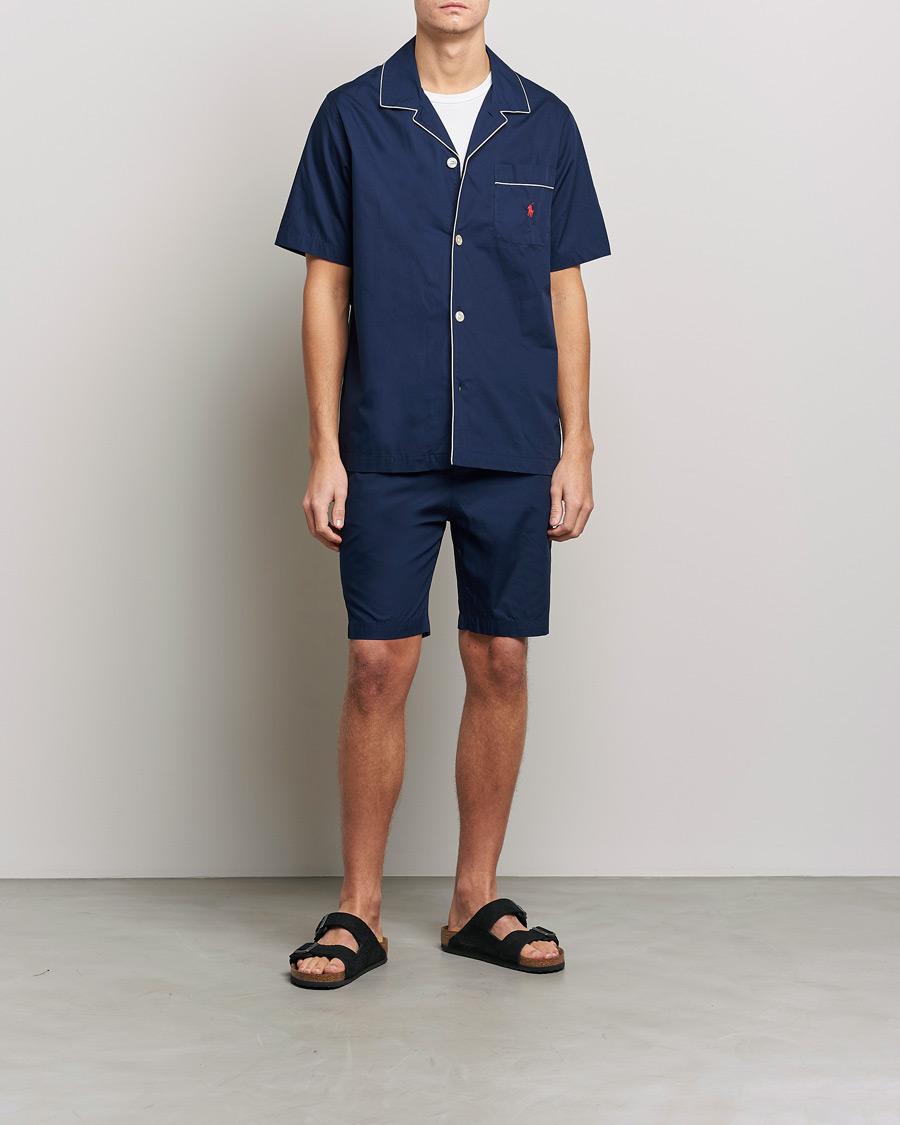 Herre | Polo Ralph Lauren Short Sleeve Pyjama Set Solid Navy | Polo Ralph Lauren | Short Sleeve Pyjama Set Solid Navy
