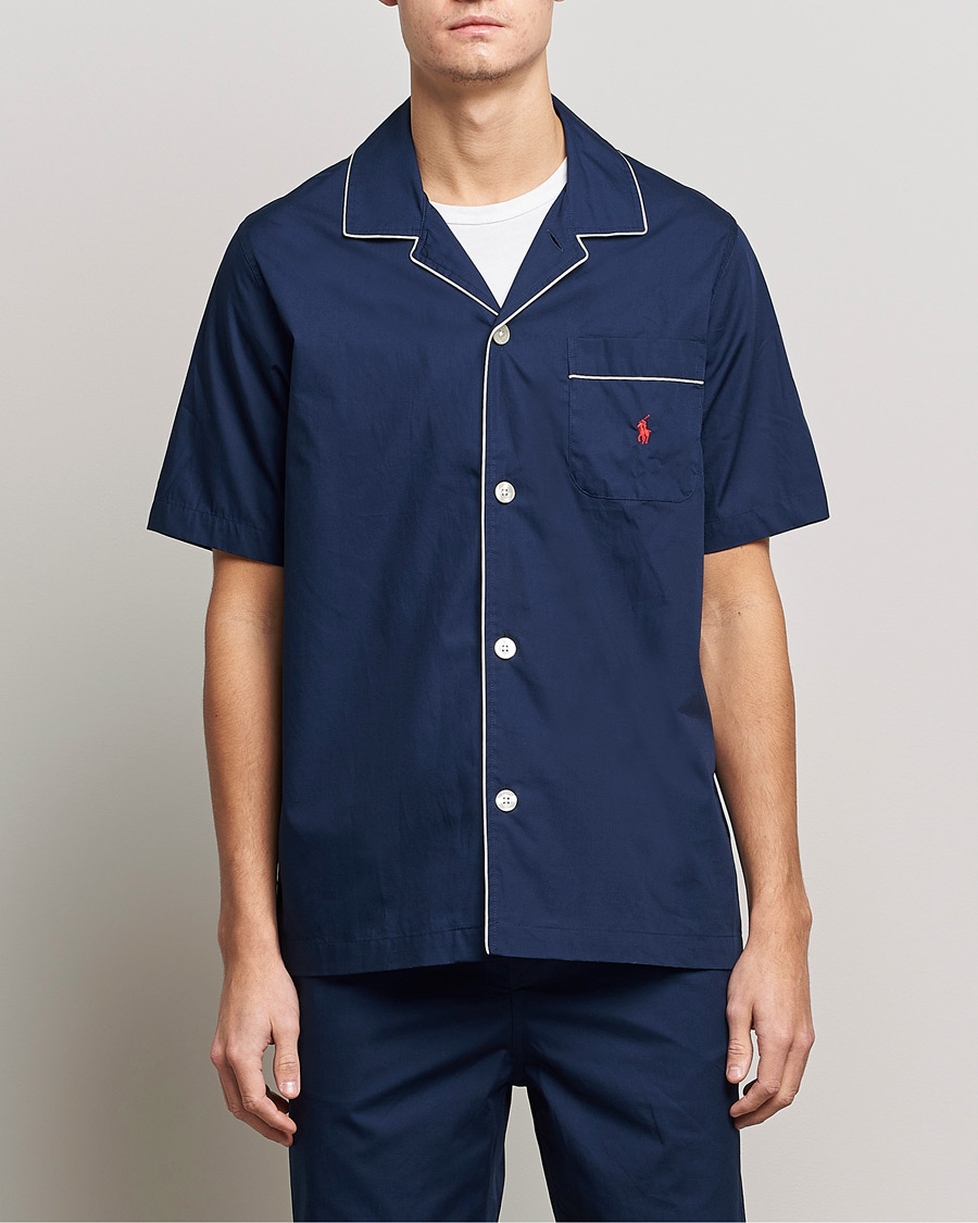 Herre | Polo Ralph Lauren Short Sleeve Pyjama Set Solid Navy | Polo Ralph Lauren | Short Sleeve Pyjama Set Solid Navy
