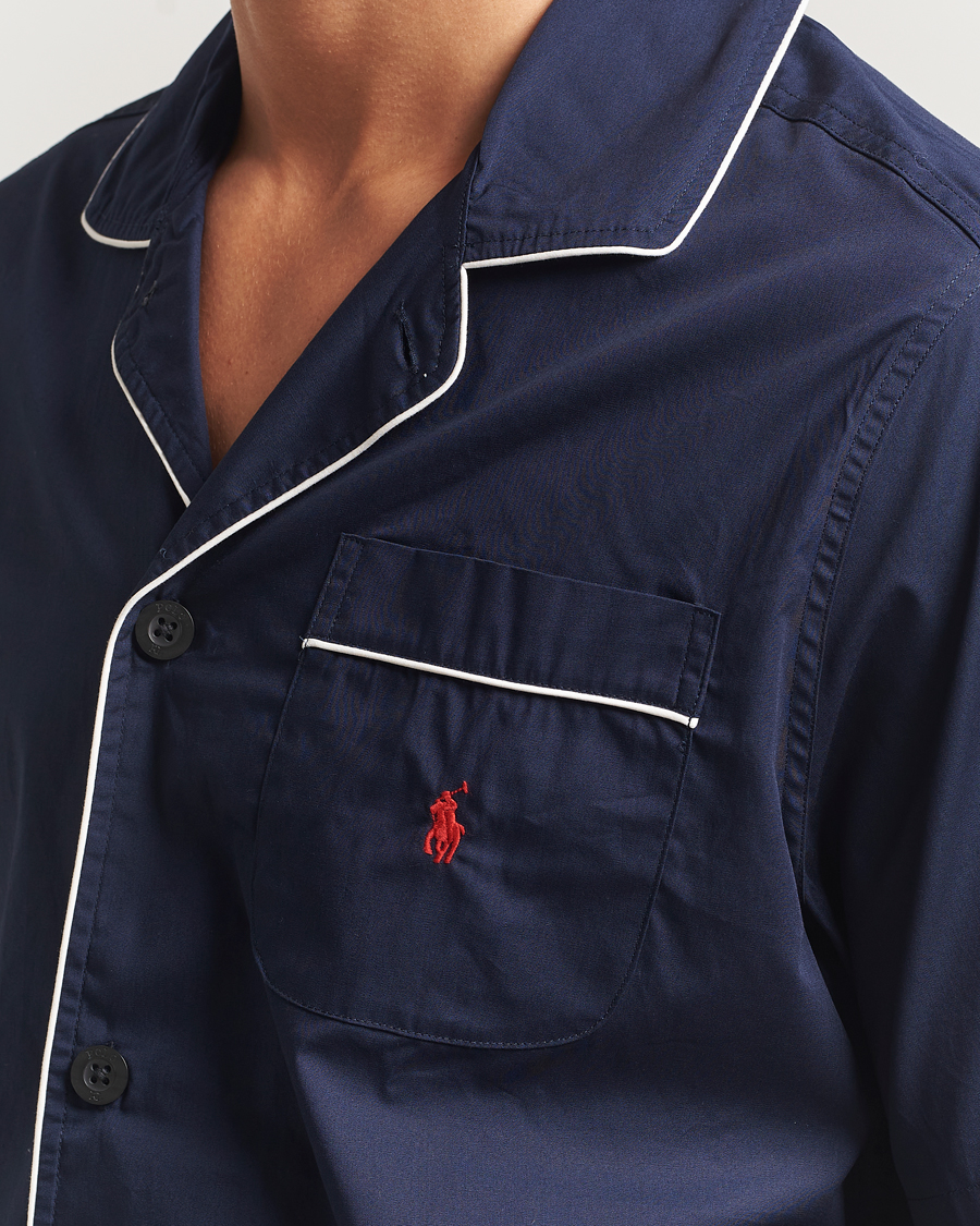 Herre | Pyjamas & Morgenkåber | Polo Ralph Lauren | Cotton Short Pyjama Set Solid Navy