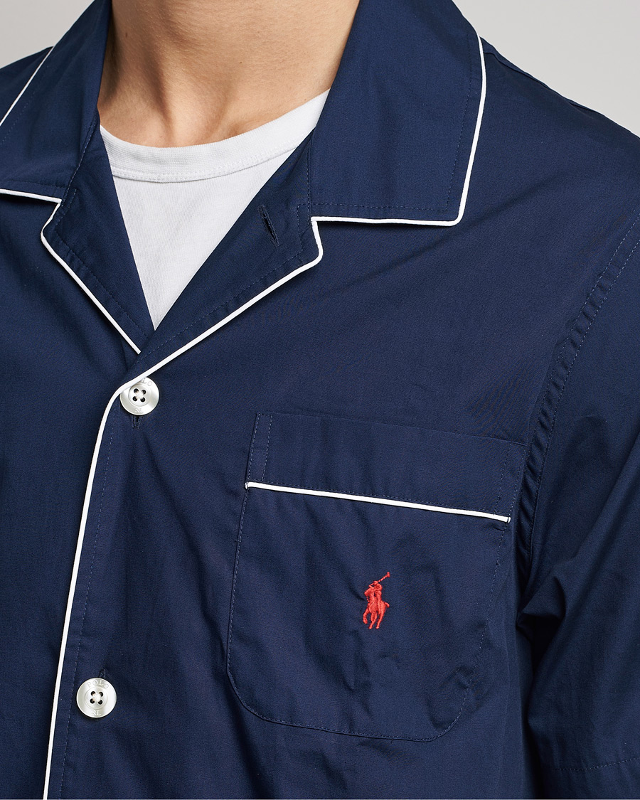 Herre | Polo Ralph Lauren Short Sleeve Pyjama Set Solid Navy | Polo Ralph Lauren | Short Sleeve Pyjama Set Solid Navy